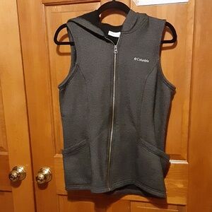 Columbia Full Zip Fleece Lined Hooded Vest